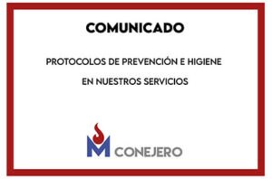 COMUNICADO: Protocolos de prevención e higiene en nuestros servicios