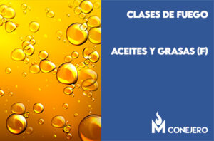clases de fuego según la naturaleza del combustible: Aceites y grasas (Clase F)